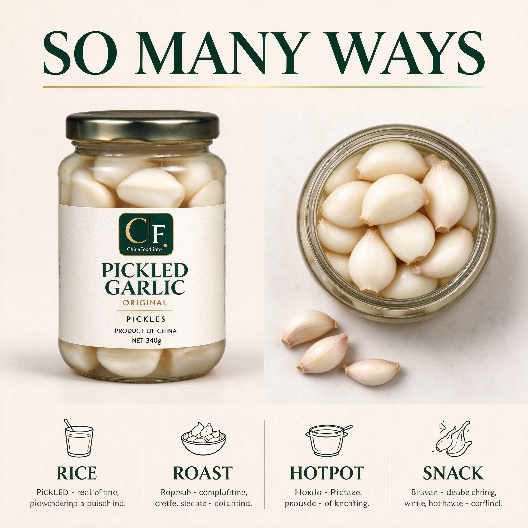 Pickled garlic serving ideas