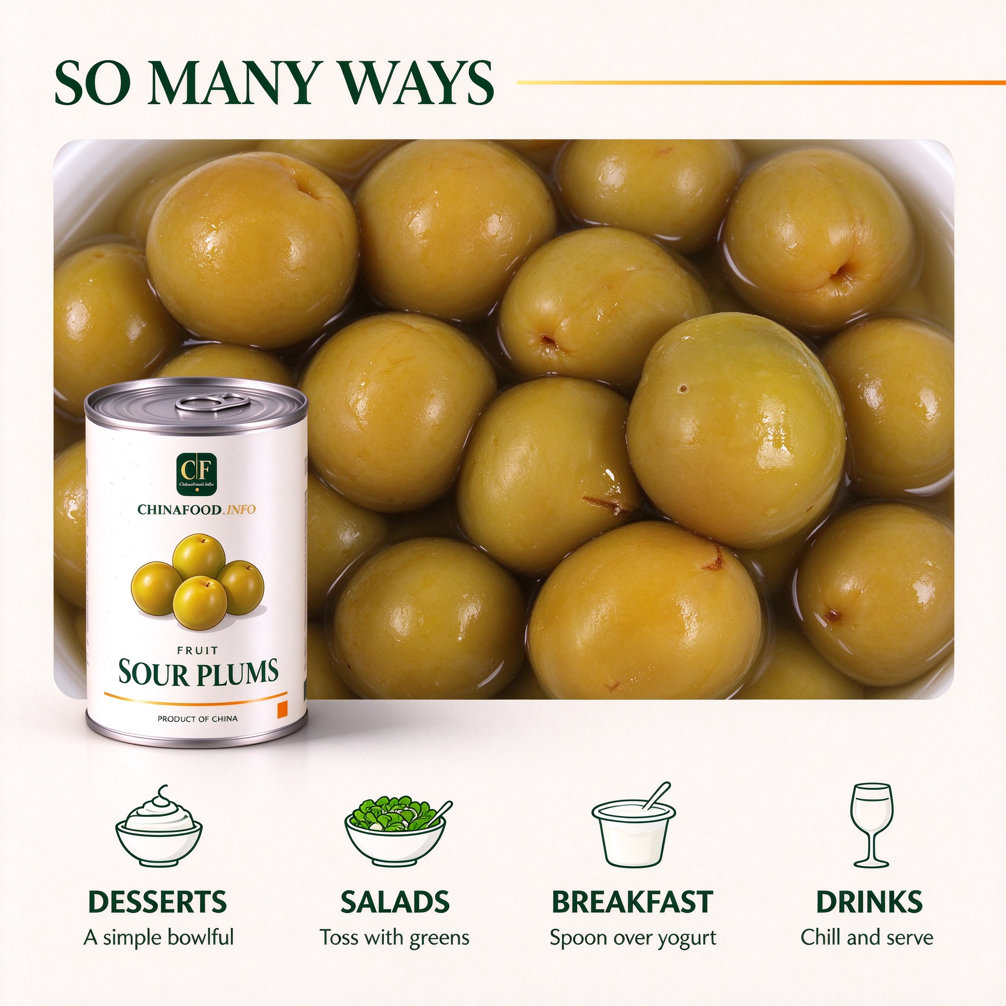 Canned sour plums serving ideas