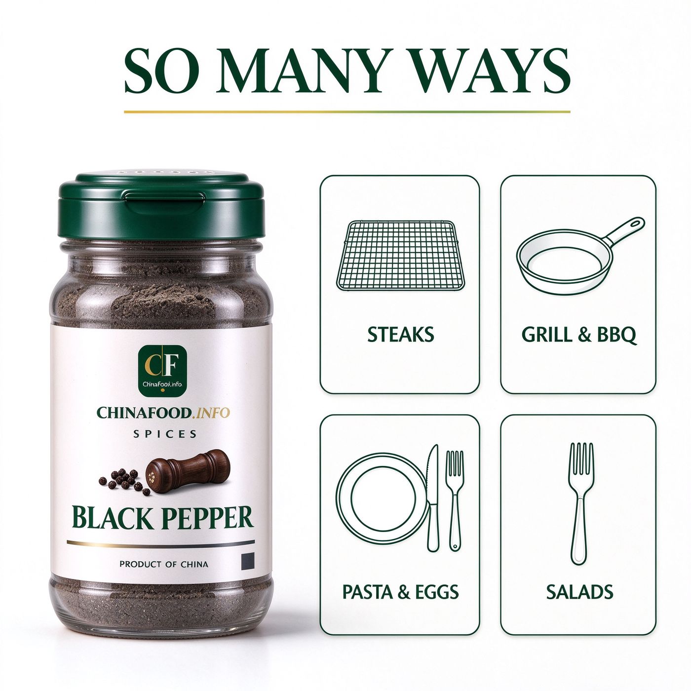 Black pepper — So many ways