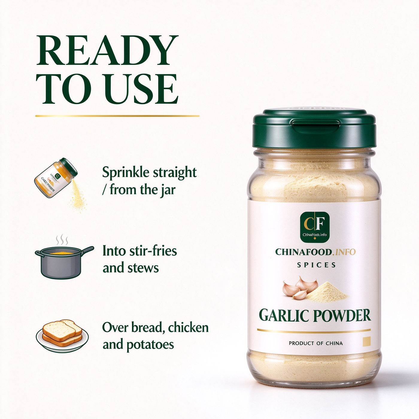 Garlic powder — Ready to use