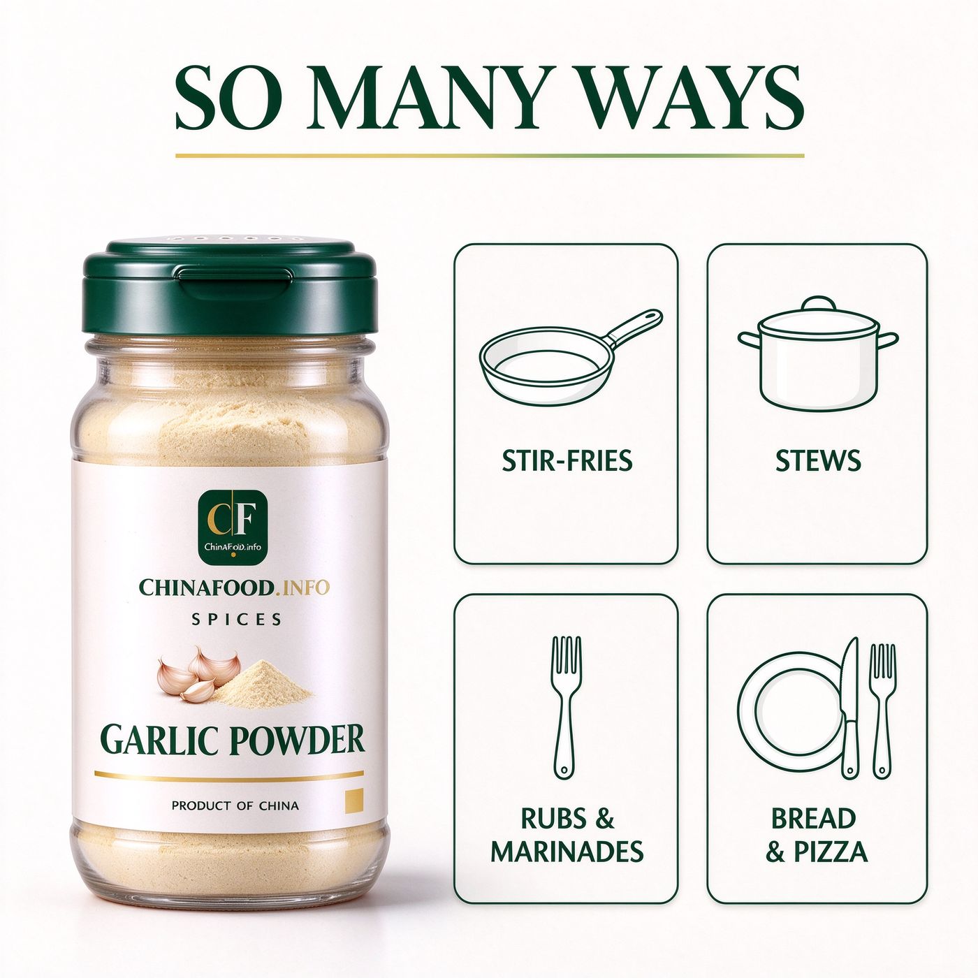 Garlic powder — So many ways