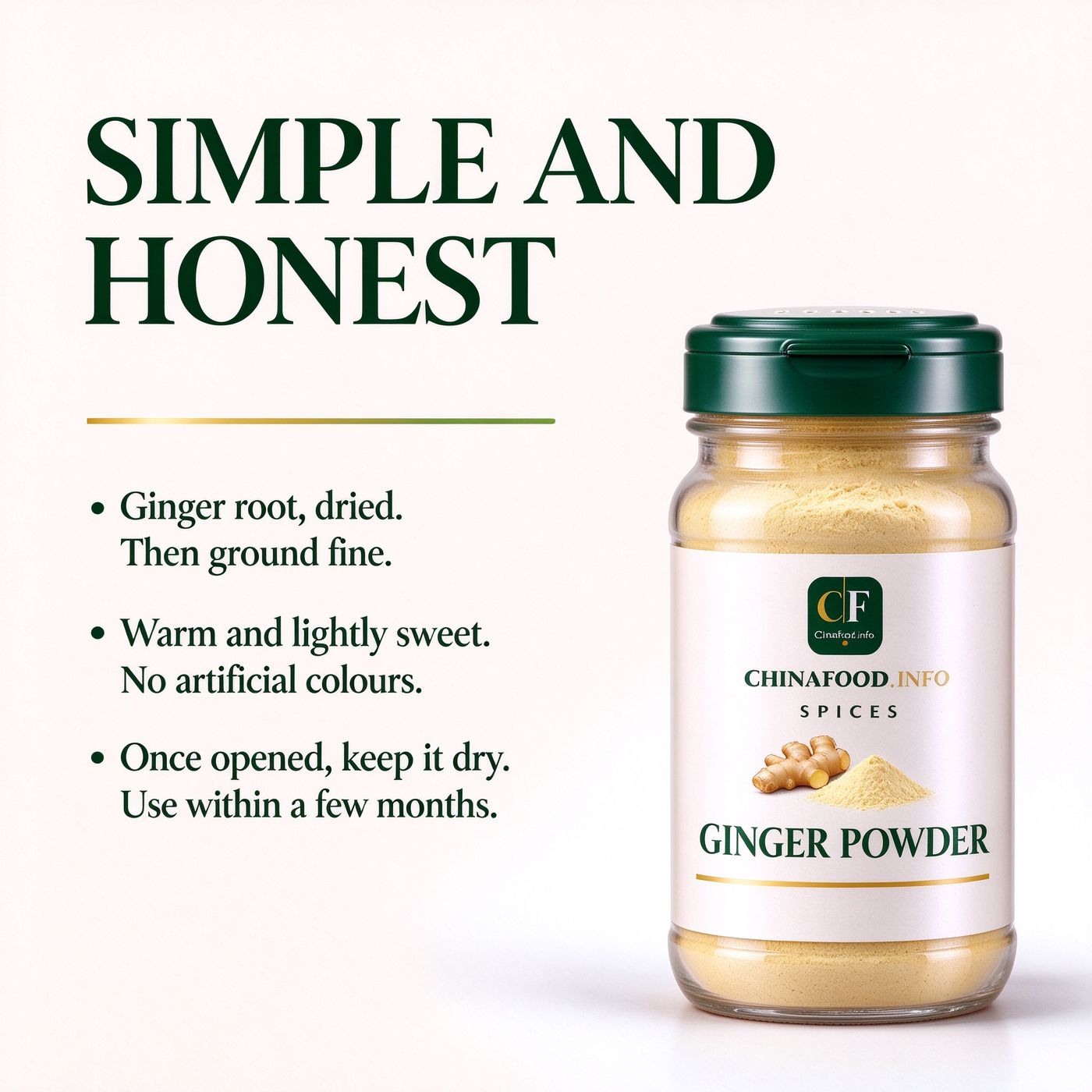 Ginger powder — Simple and honest