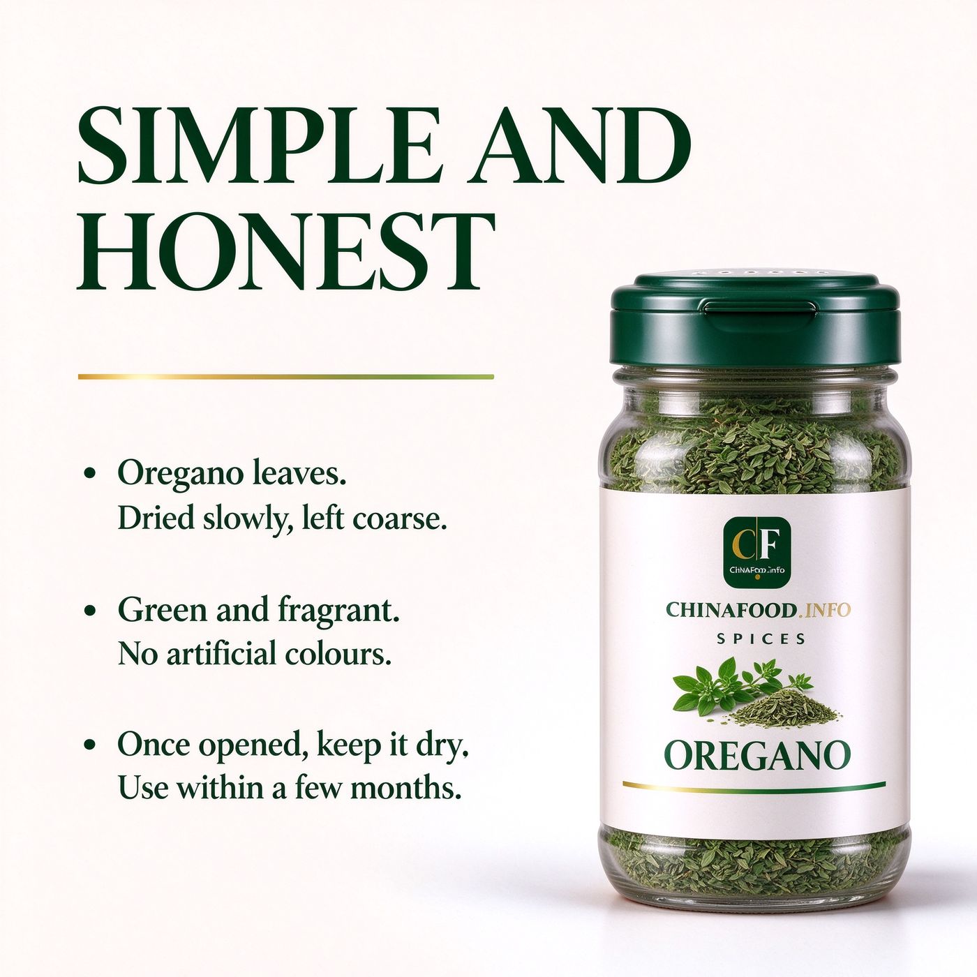 Oregano — Simple and honest