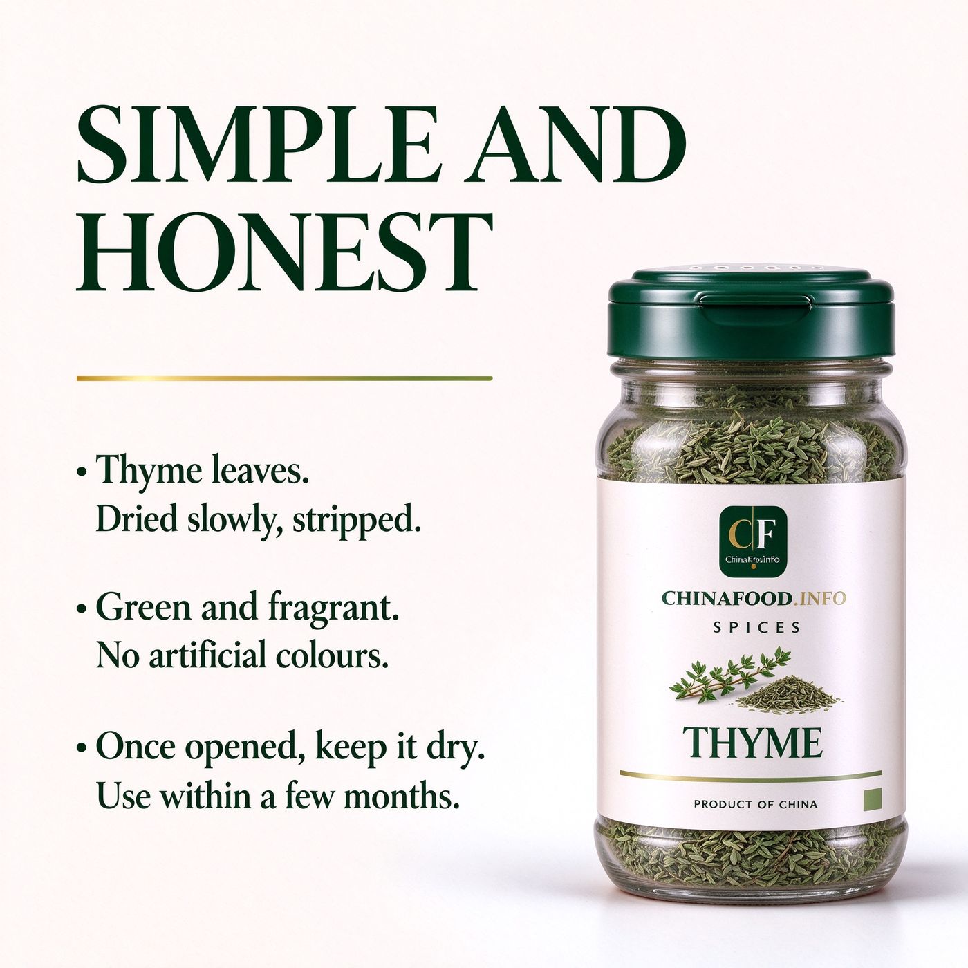 Thyme — Simple and honest