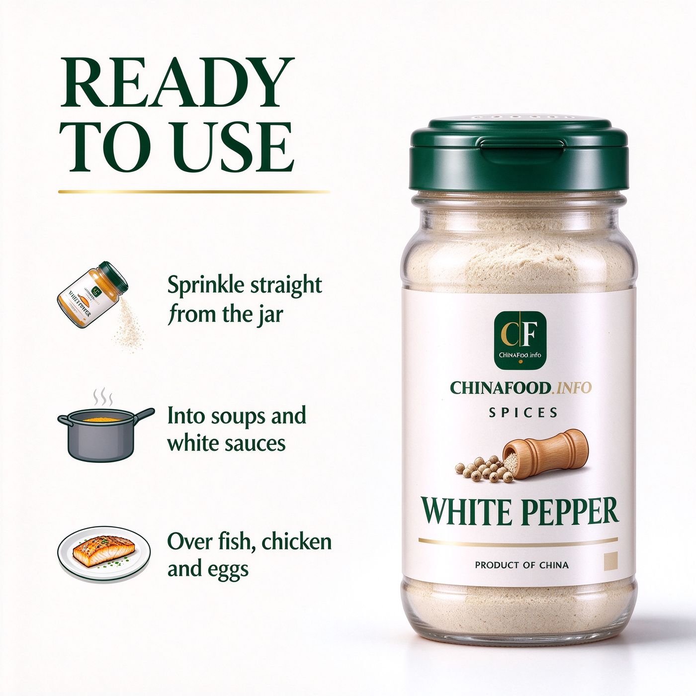 White pepper — Ready to use