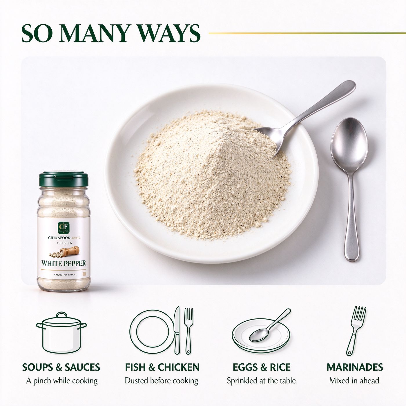 White pepper — So many ways — alternate view