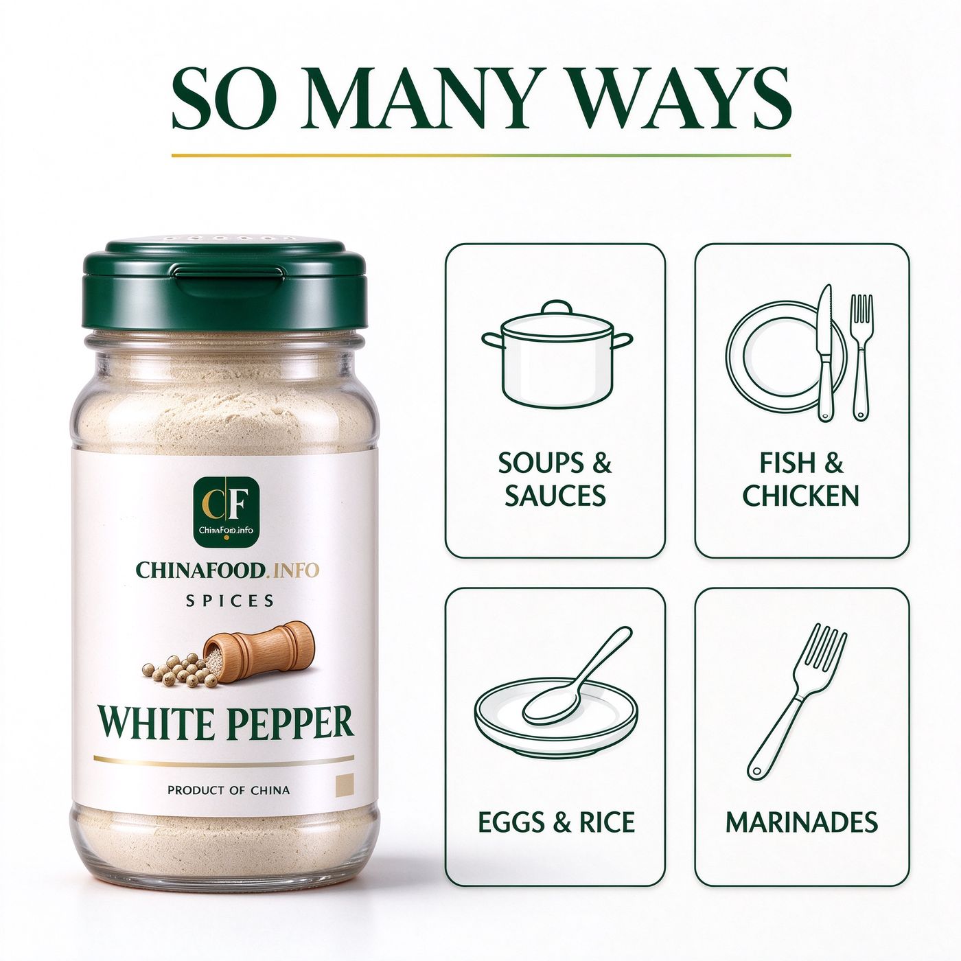 White pepper — So many ways