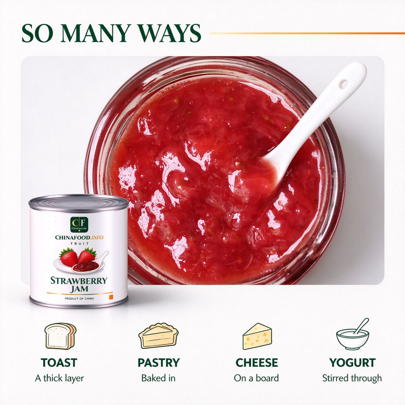 Strawberry jam serving ideas