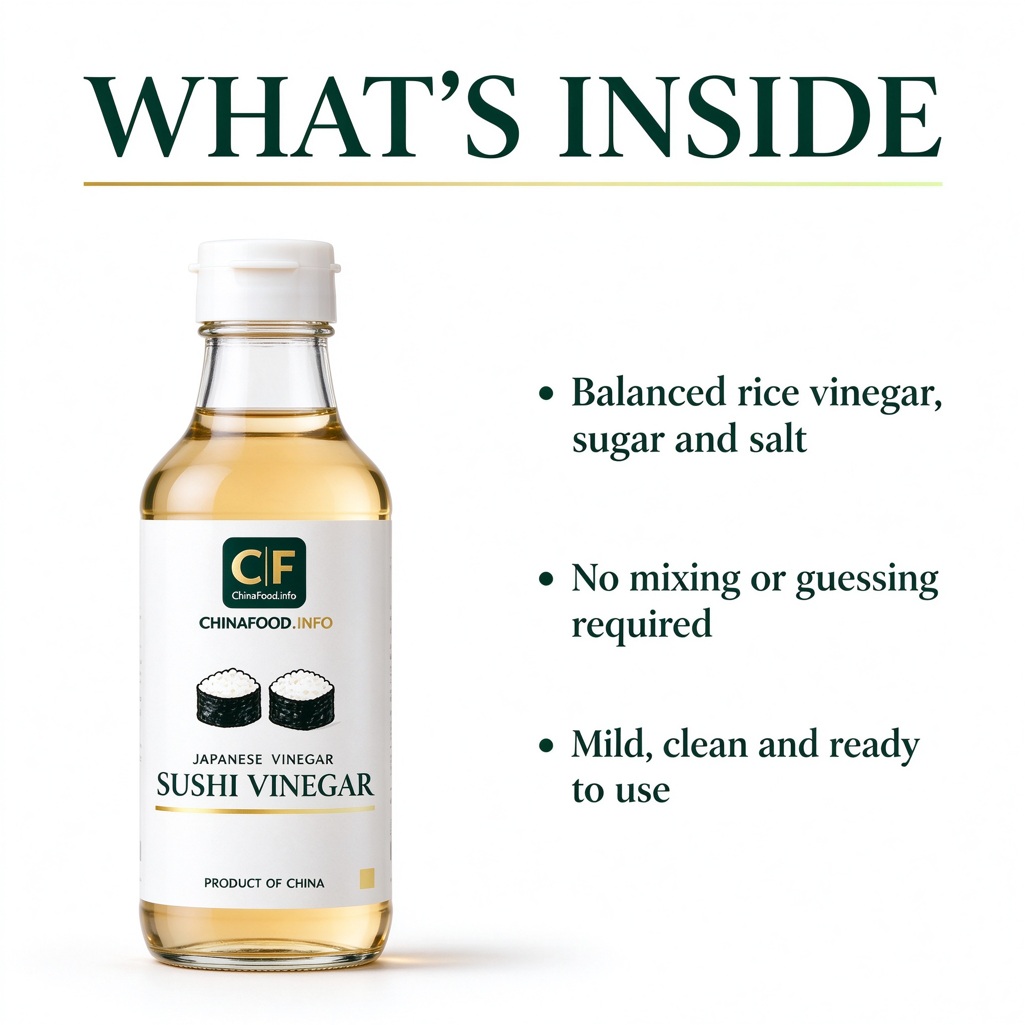 Sushi vinegar — What's inside