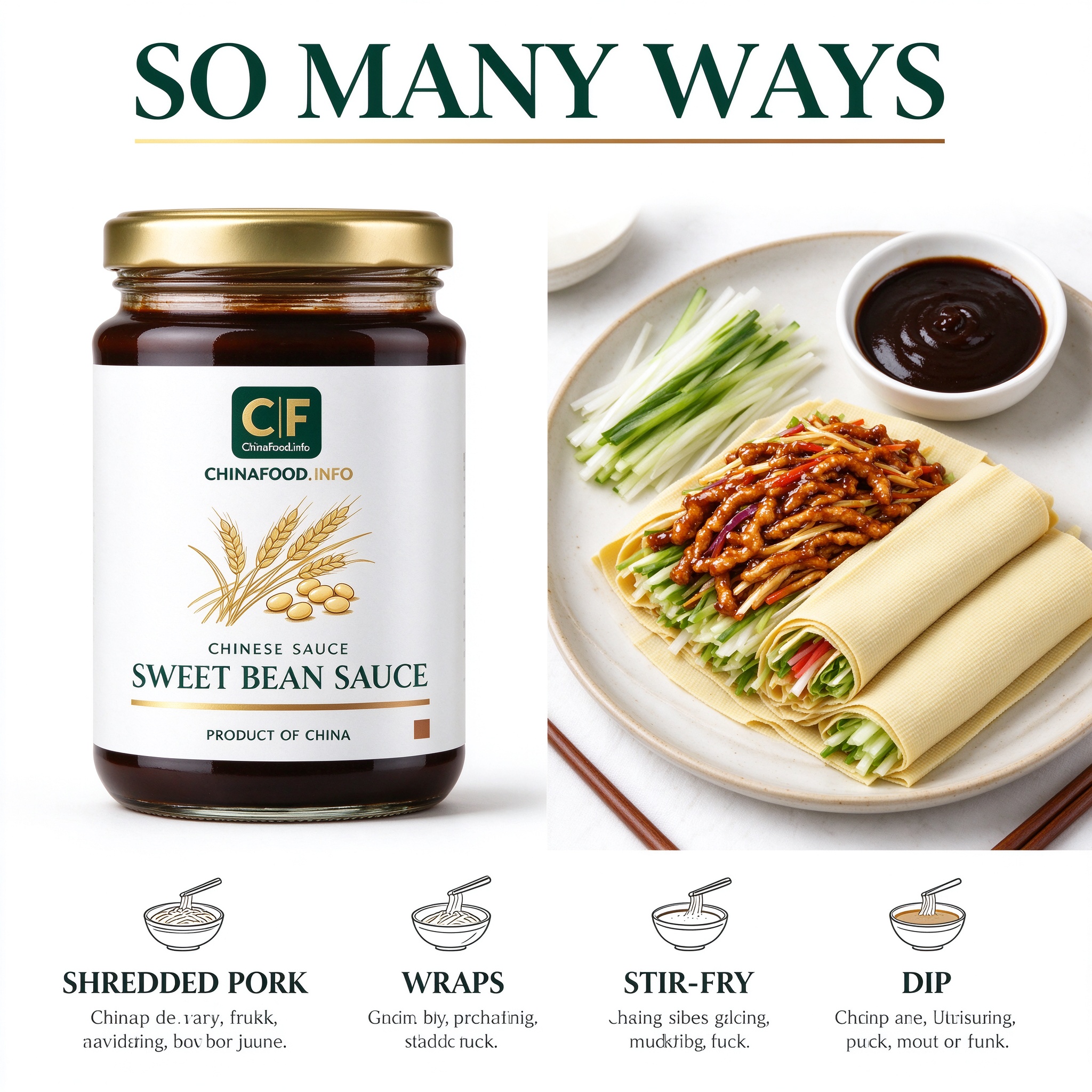 Sweet bean sauce — So many ways — alternate view