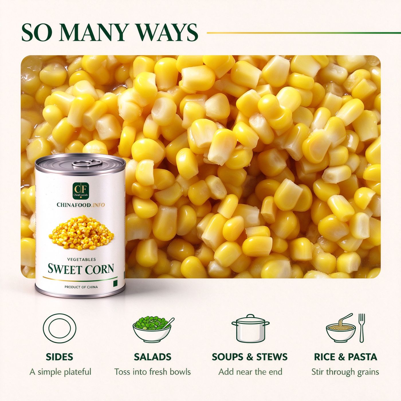 Sweet corn serving ideas