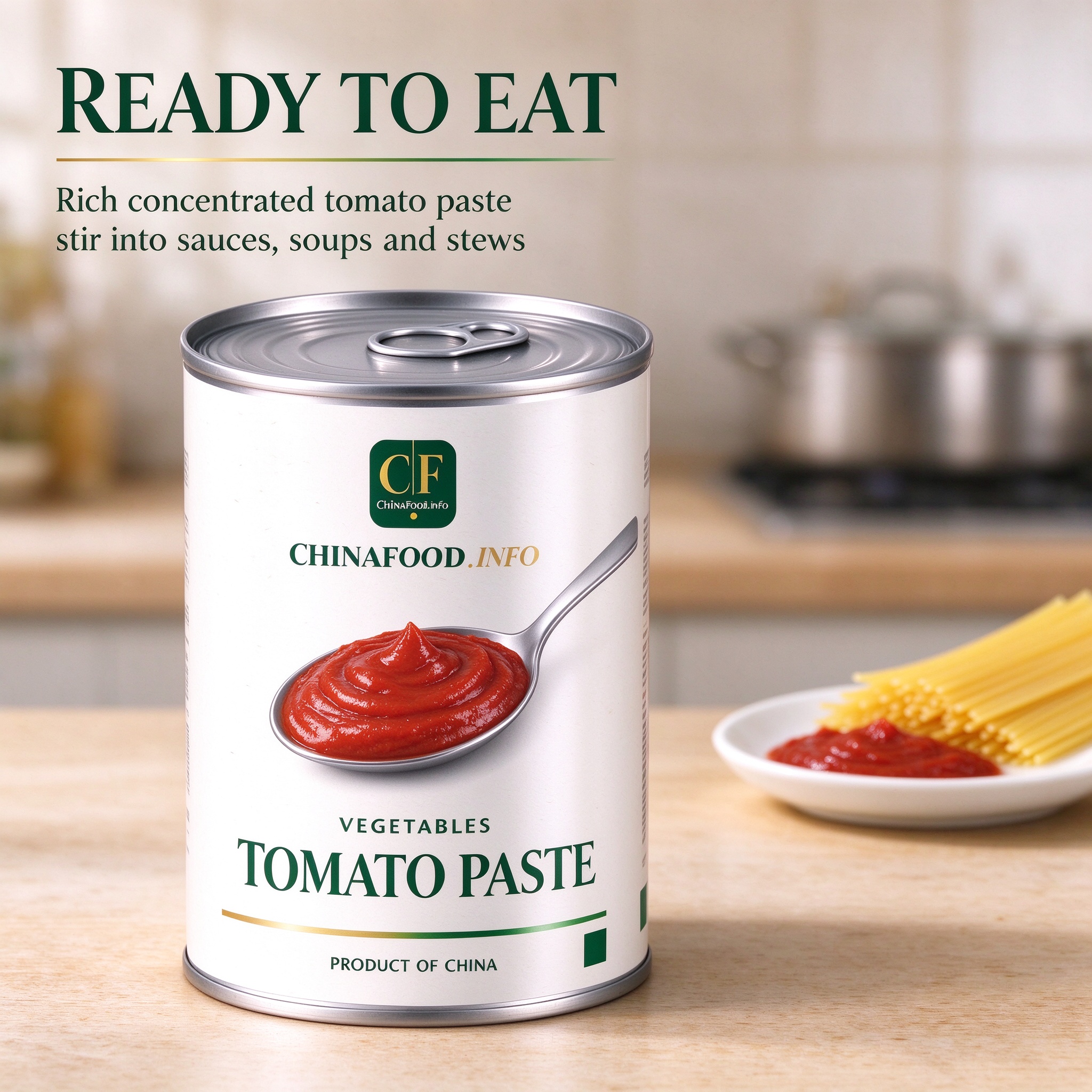 Canned tomato paste ready to eat straight from the tin