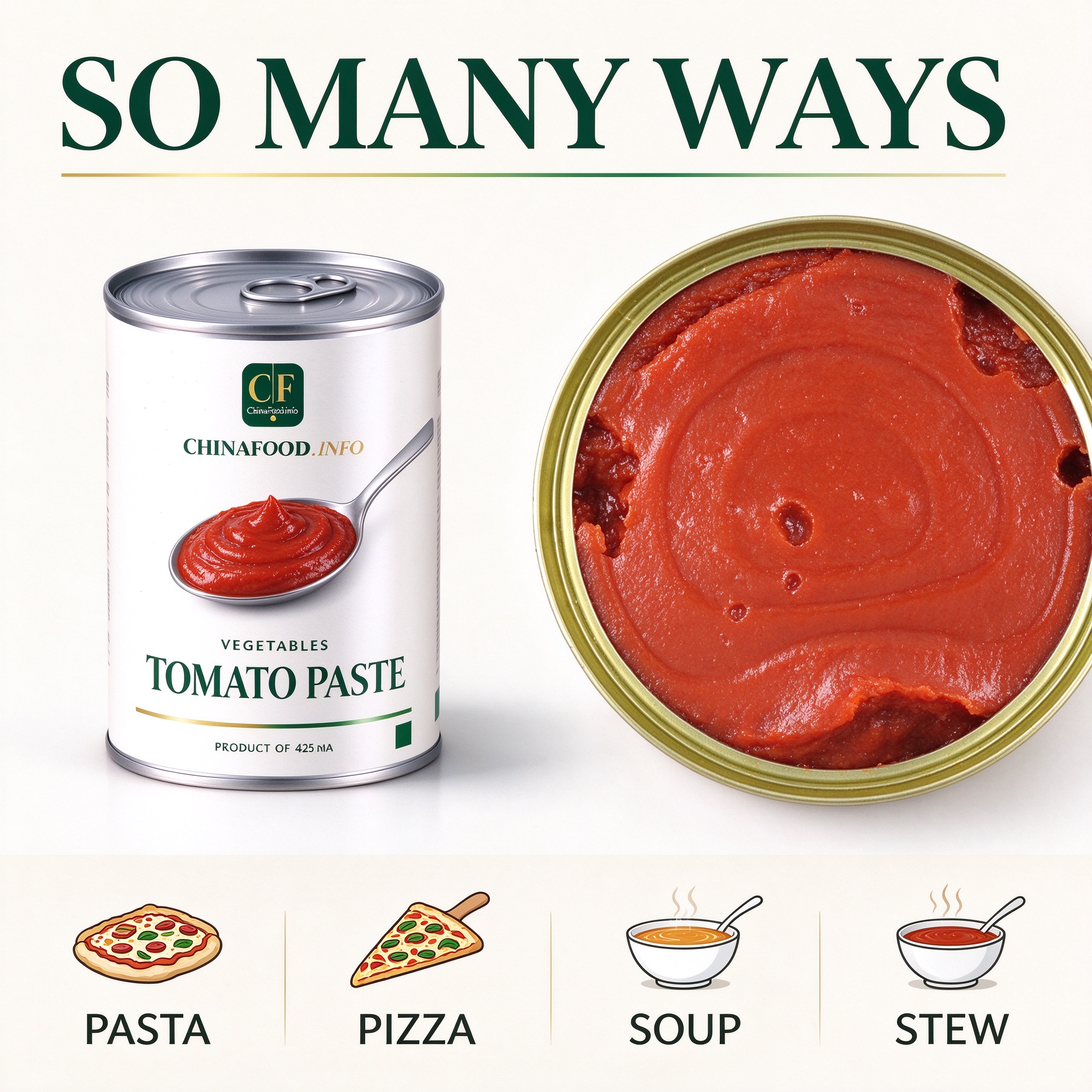 Canned tomato paste serving ideas