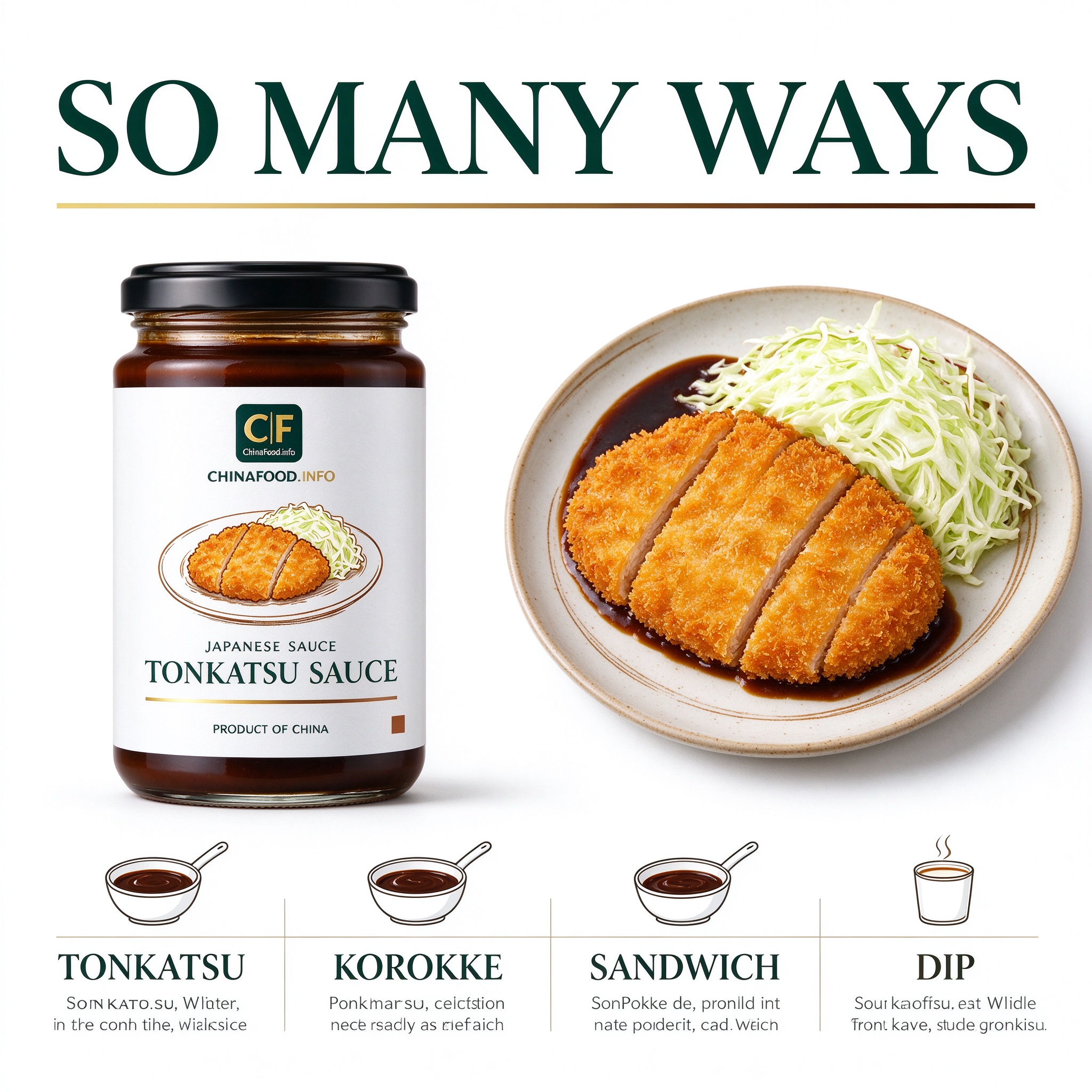 Tonkatsu sauce — So many ways — alternate view