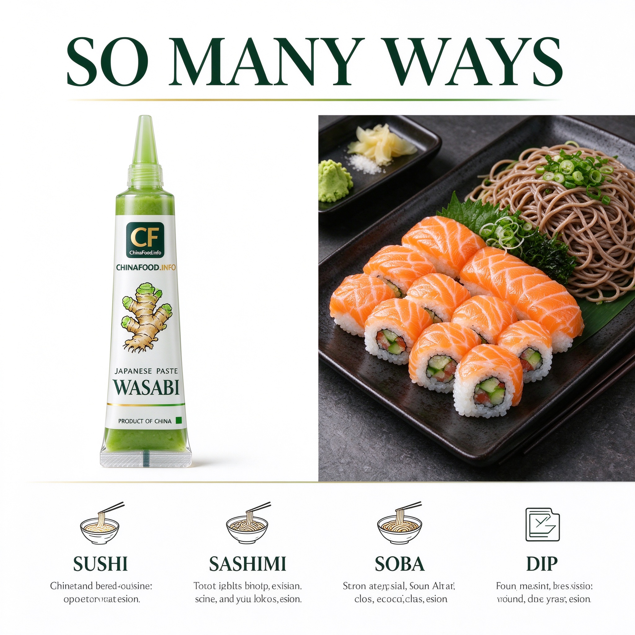 Wasabi — So many ways — alternate view