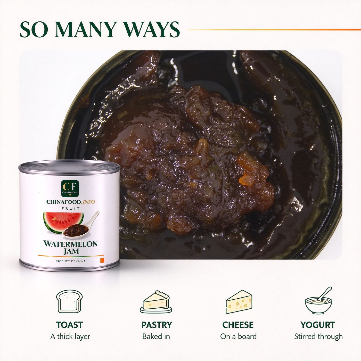 Watermelon jam serving ideas