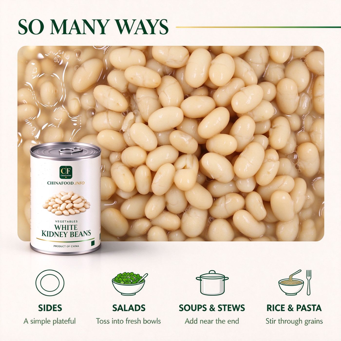 White kidney beans serving ideas