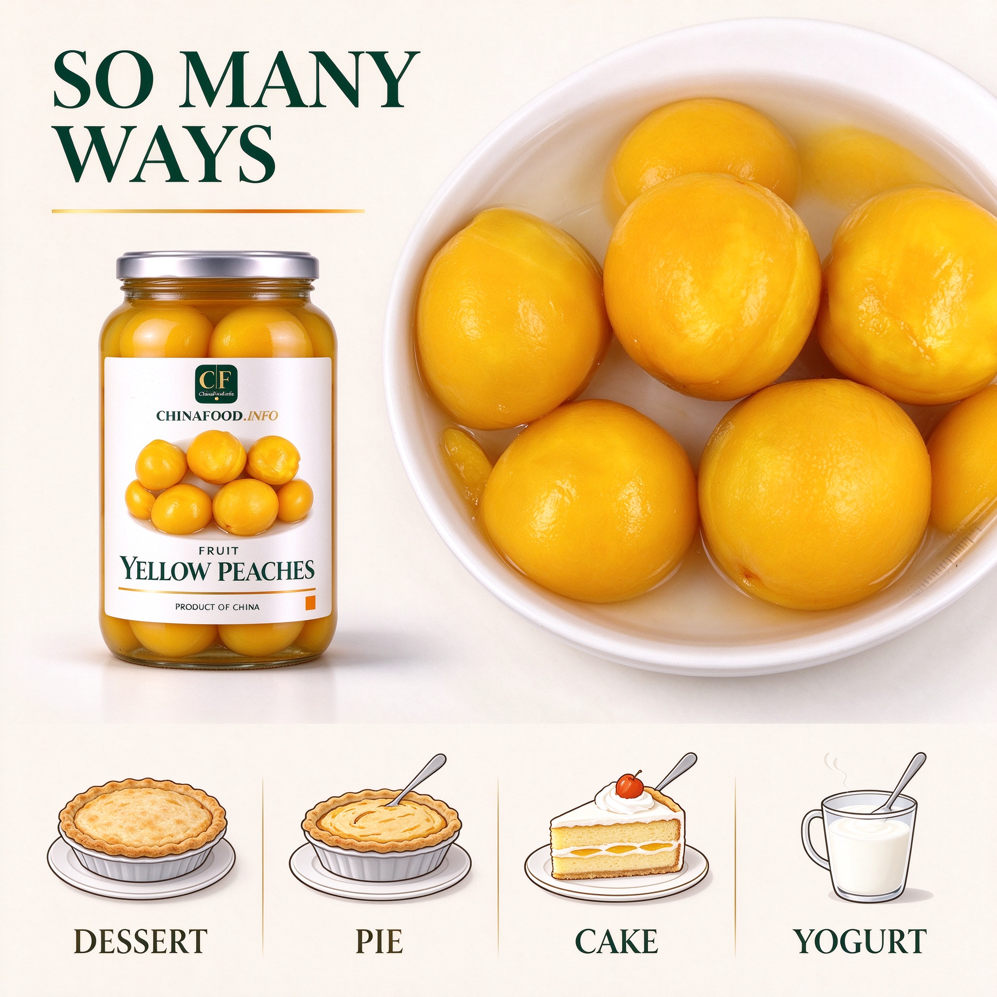 whole yellow peaches serving ideas