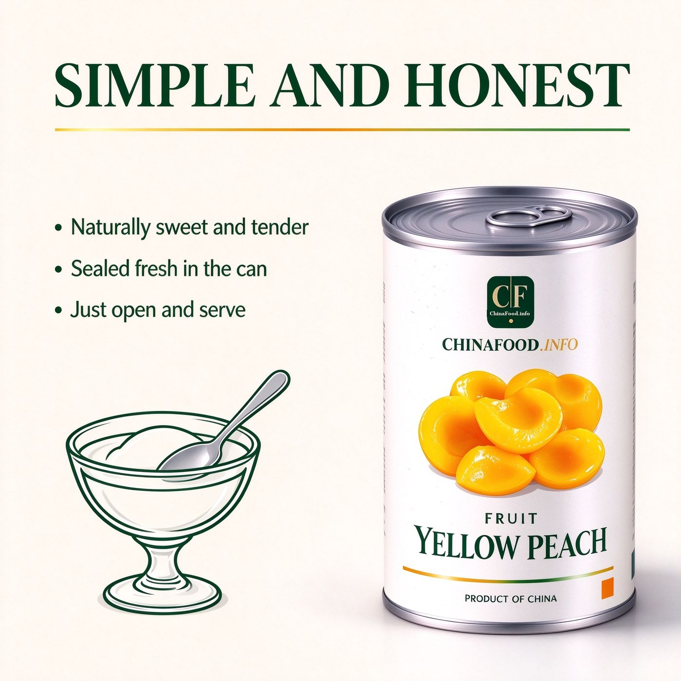 Canned yellow peach halves close up